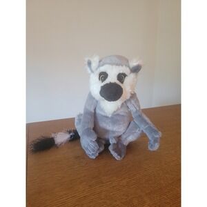 ✨2/$25✨Ganz Webkinz Ring-Tailed Lemur Plush HM369 Stuffed Animal No Code 9"